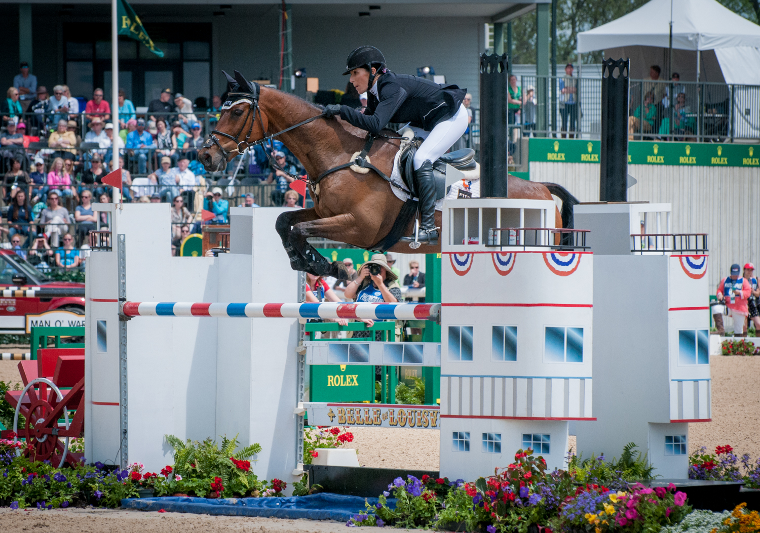 Laine Ashker and Anthony Patch at Rolex in 