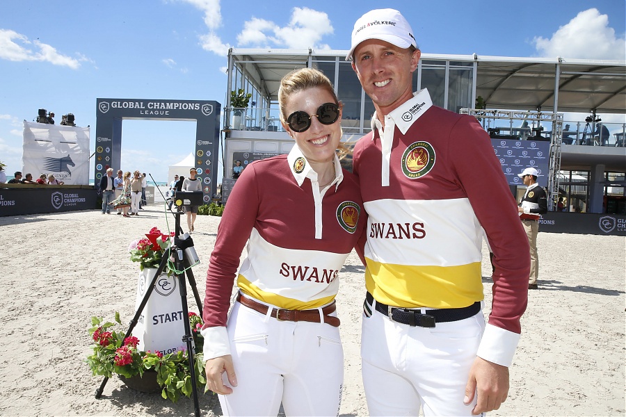 Janne Frederike Mayer and Ben Maher Team Shanghai Swans