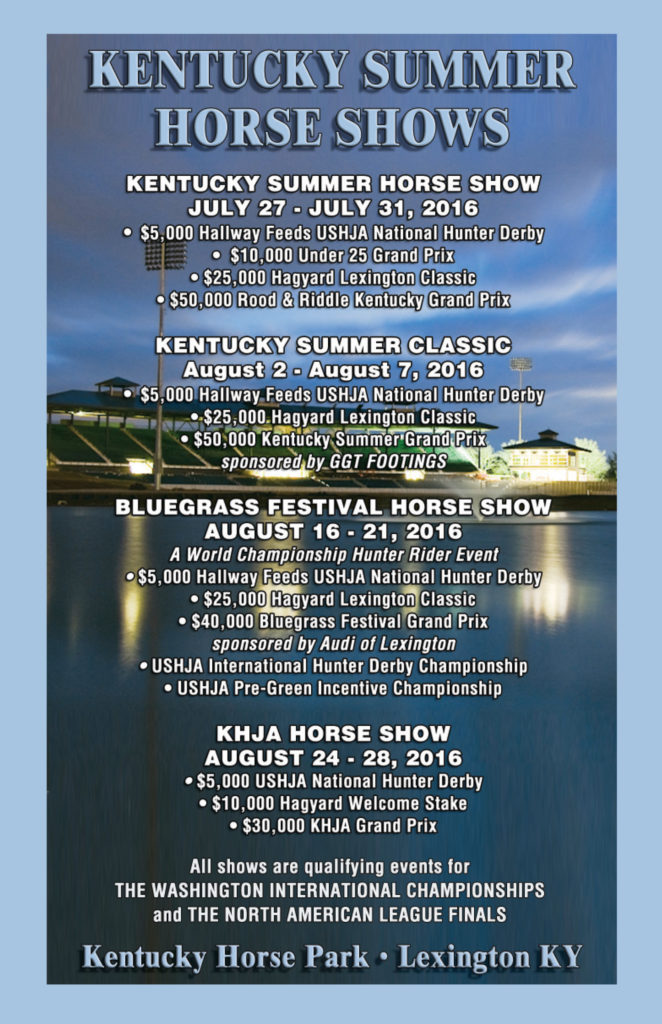 Kentucky Horse Shows Summer Series Prizelist