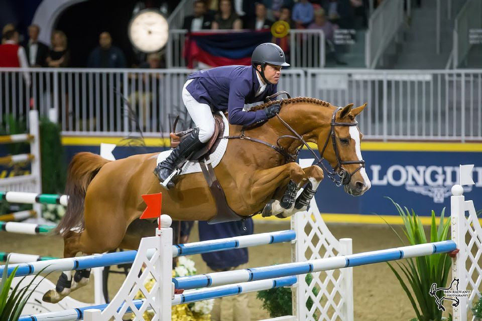  Kent Farrington of the United States won the $75,000 GroupBy ‘Big Ben’ Challenge riding Creedance to close out the CSI4*-W Royal Horse Show on Saturday, November 12, in Toronto, ON. Photo by Ben Radvanyi Photography