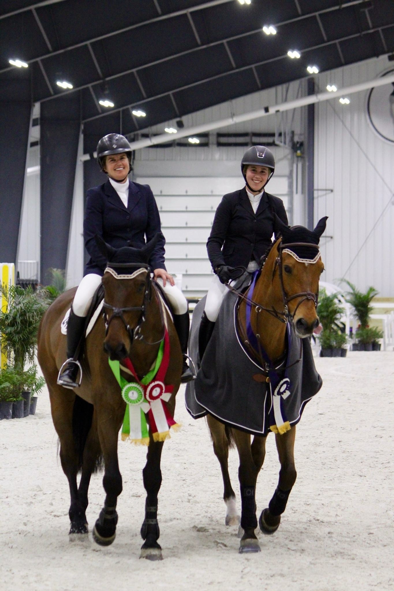 Summer and her horse Johnny (right) celebrating with friends at the WEC. Photo by Samantha Hill